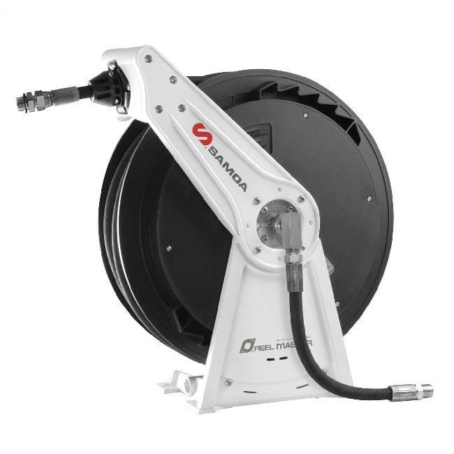 506101 SAMOA RM-12S Single Arm Hose Reel for Air/Water/Antifreeze Solutions - 10m x 3/8''